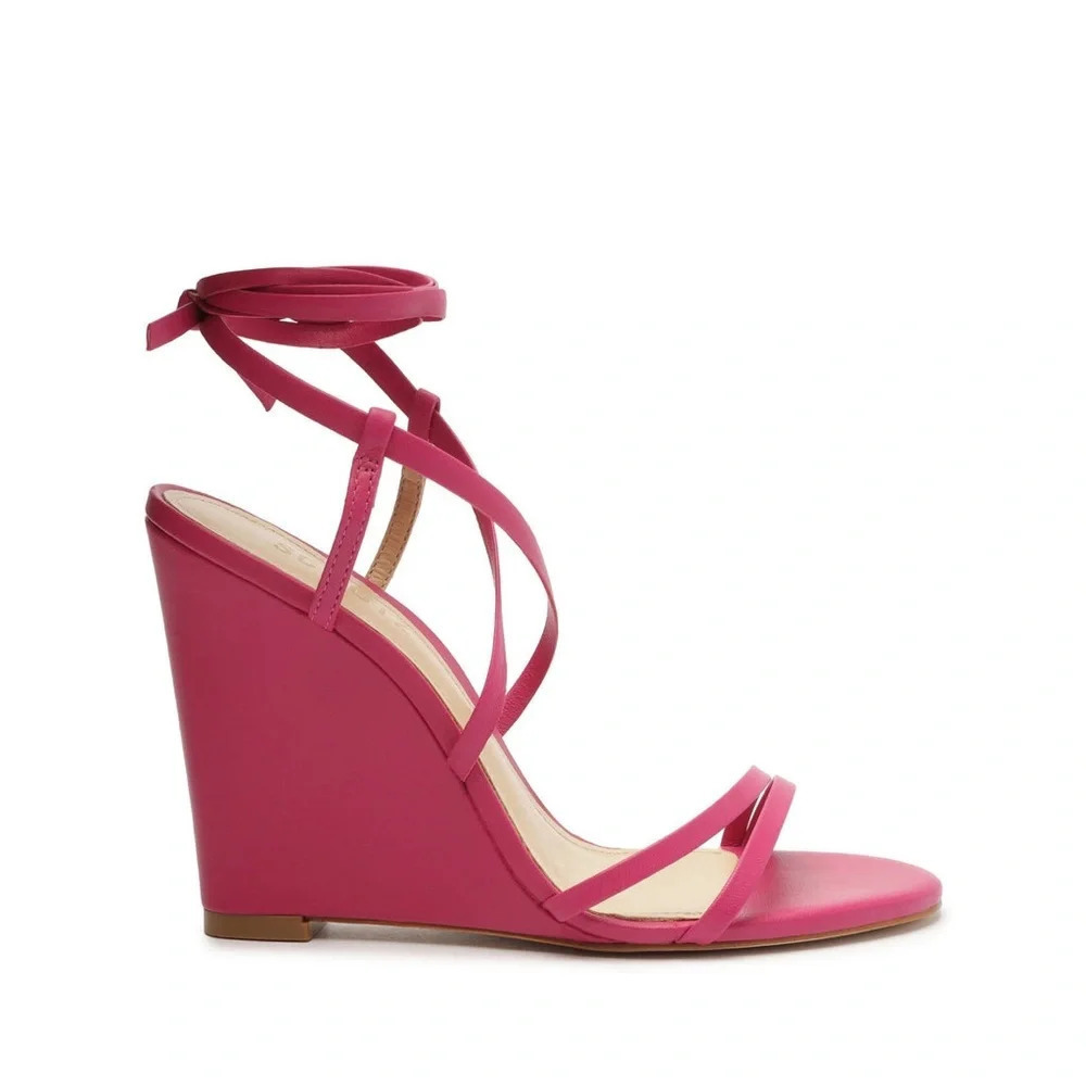 SCHUTZ Deonne Casual Nappa Leather Sandal Size: 7